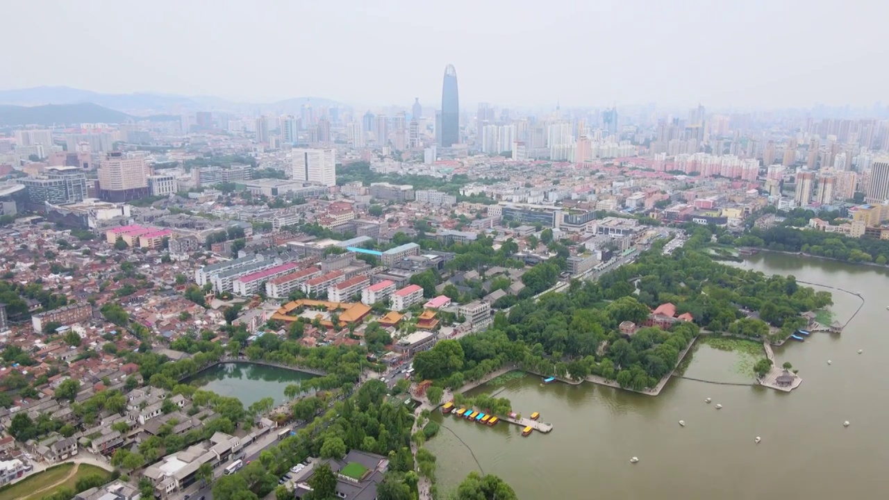 航拍济南风景视频素材