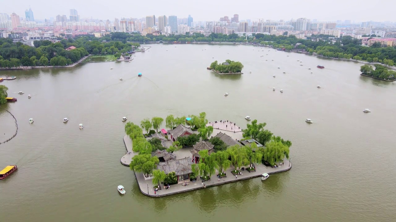 航拍济南风景视频素材