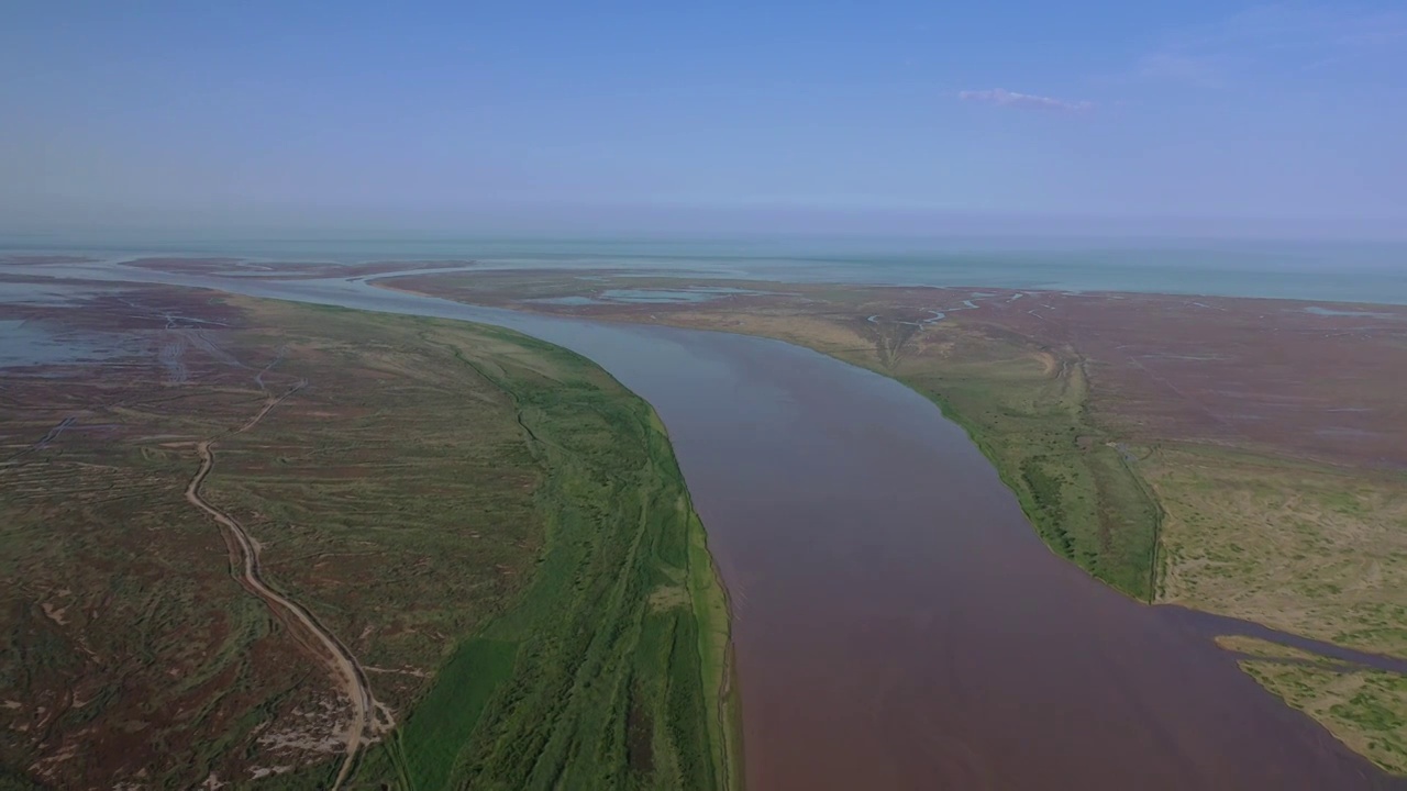 黄河入海口视频素材