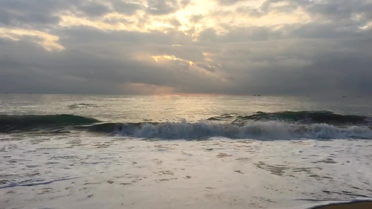 海边日出-海天一色视频素材