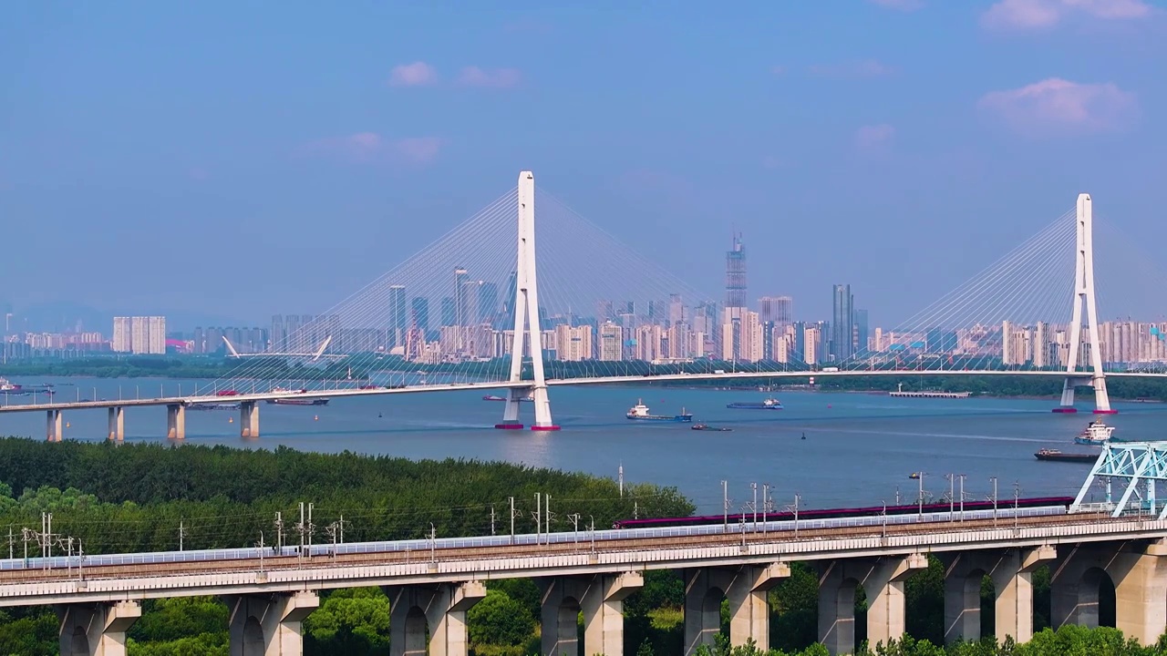 南京河西城市风光，江苏南京视频素材