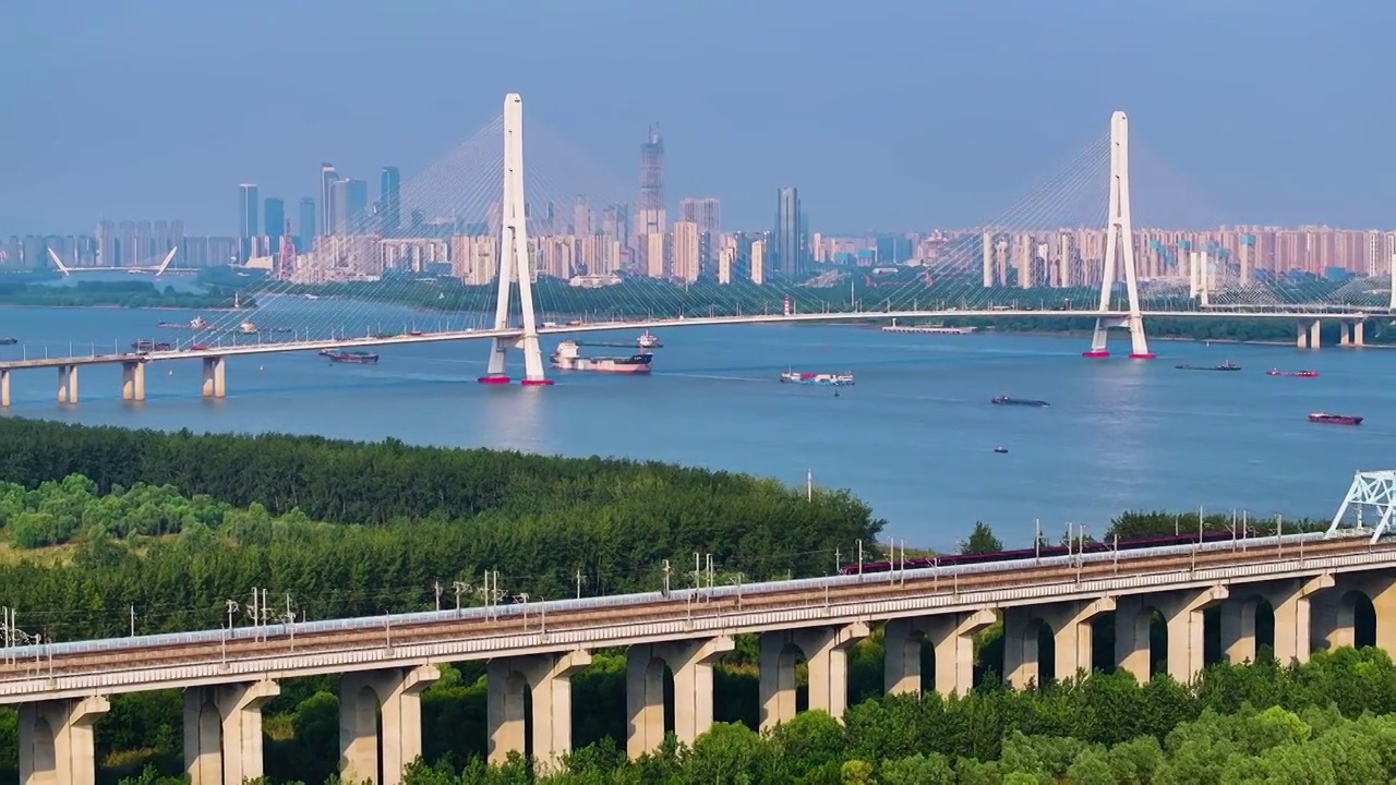 南京城市风光，江苏南京视频素材