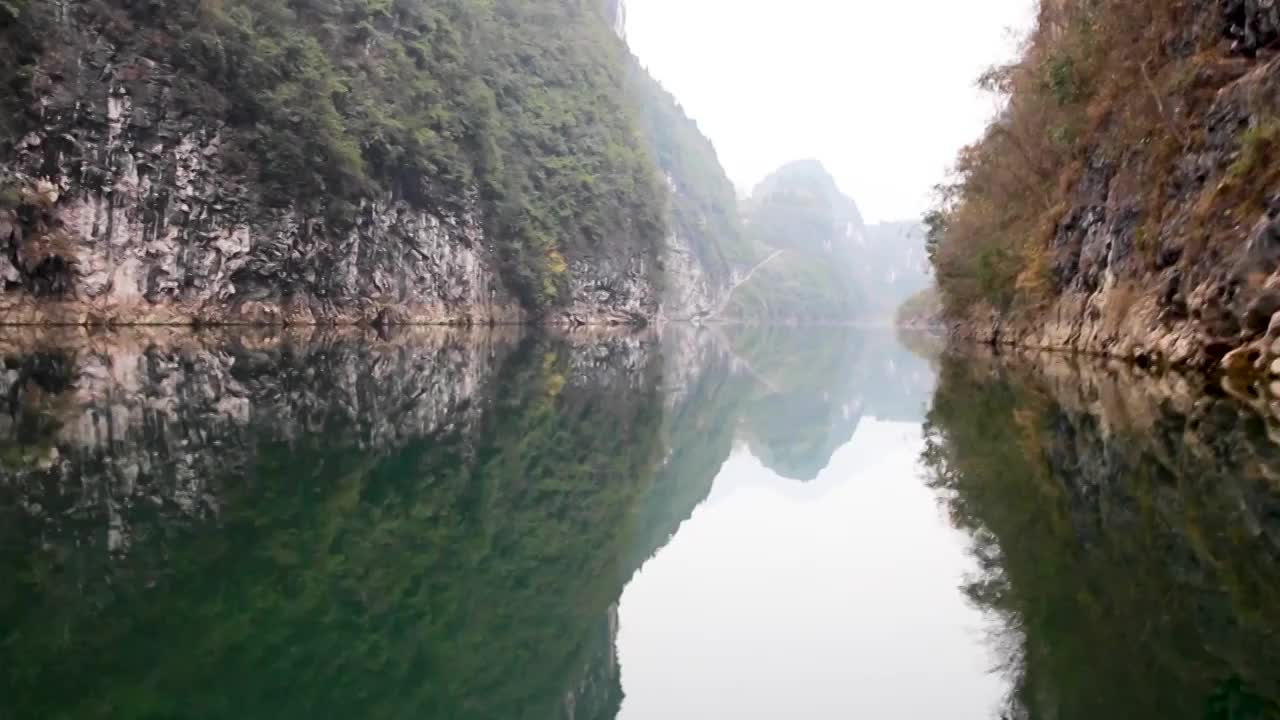 张家界茅岩河风光（五）视频素材