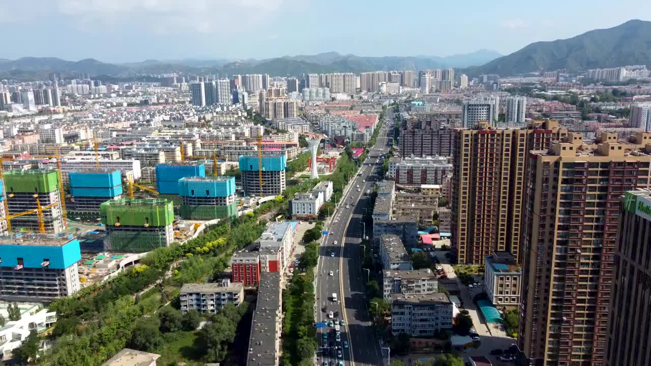 张家口 银座 广建大厦 胜利中路 富海广场视频素材