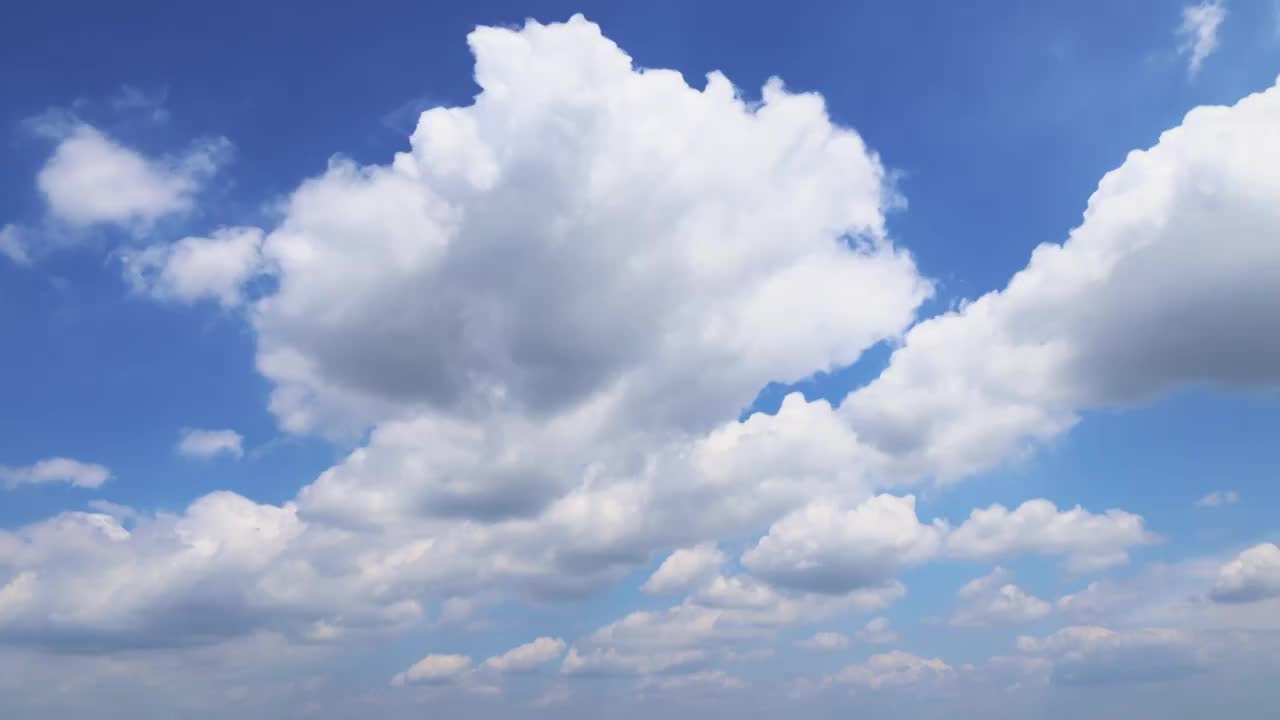 晴朗的天空 蓝天 白云 延时 云景 水平画幅视频素材