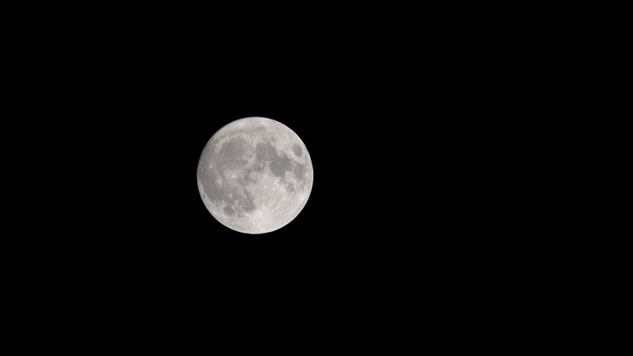 月亮月球夜晚天空明月延时视频素材