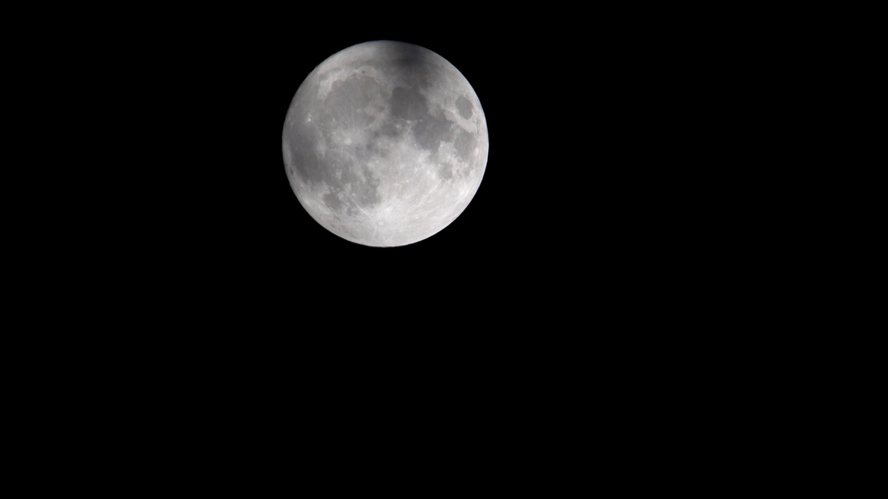 月亮月球夜晚天空明月中秋圆月十五的月亮视频素材