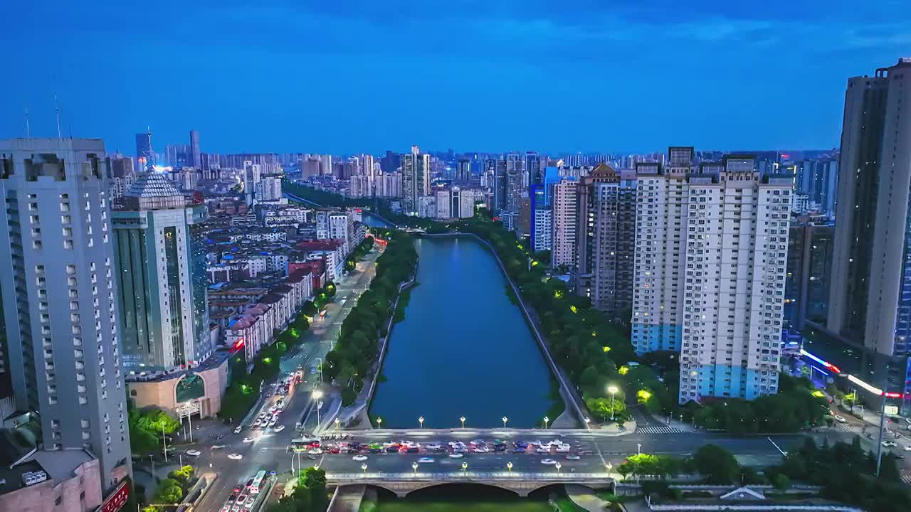 南昌抚河夜景视频素材