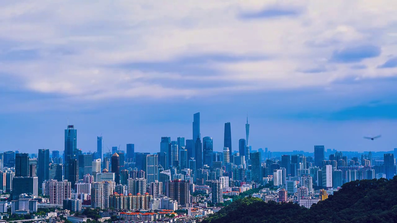 广州风景高楼大厦城市风光视频素材