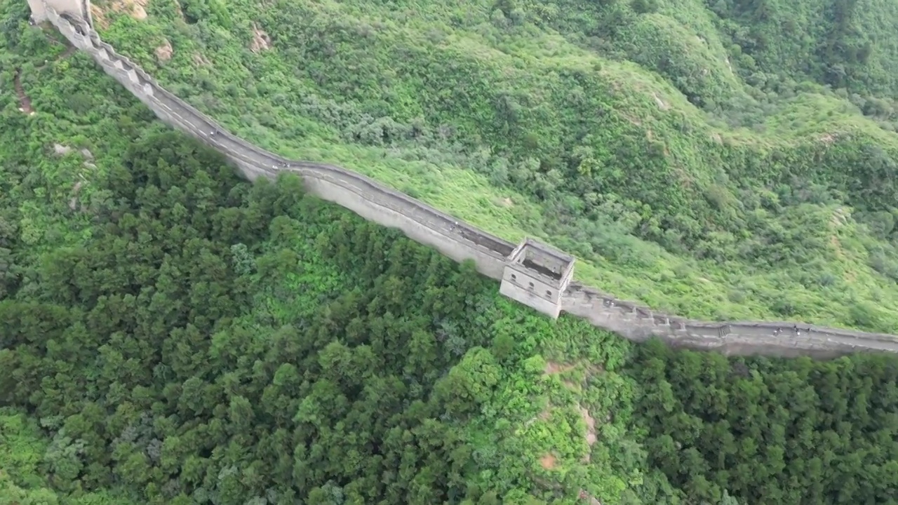 金山岭长城航拍视频素材