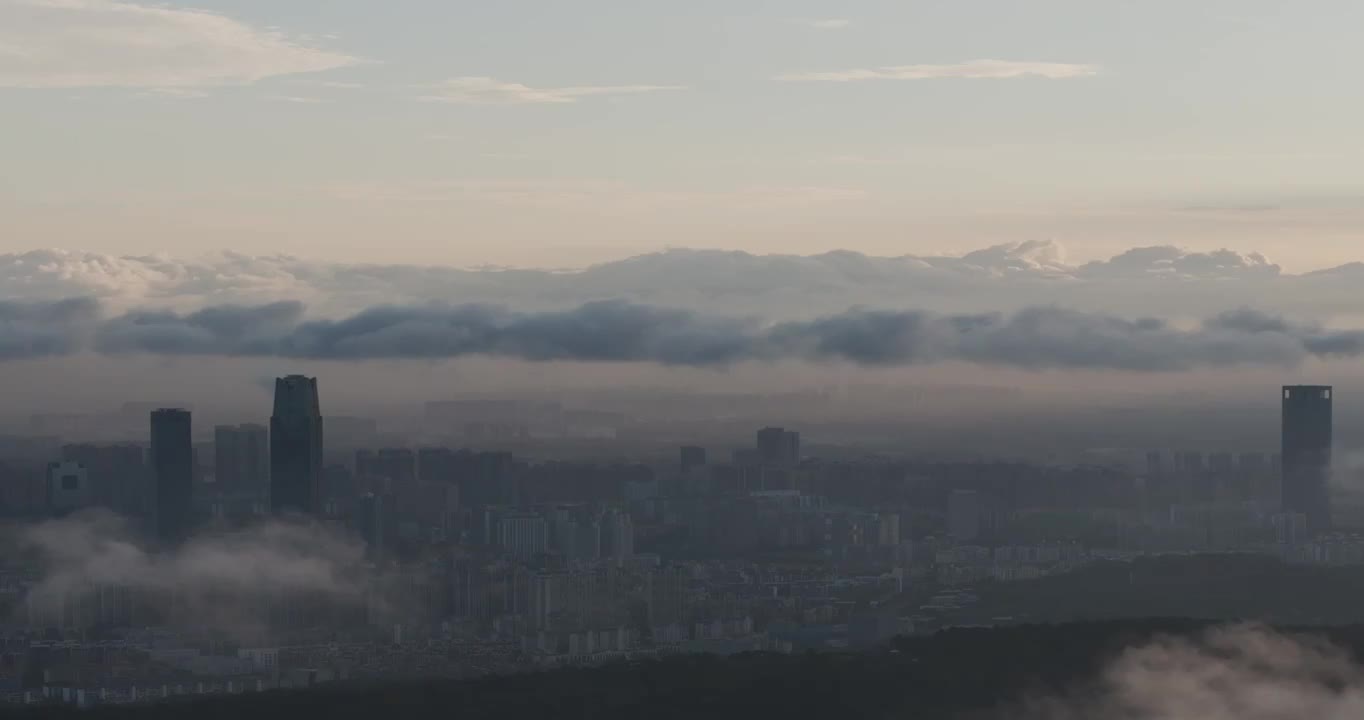 4K航拍南宁日出云层云海风光合集视频素材