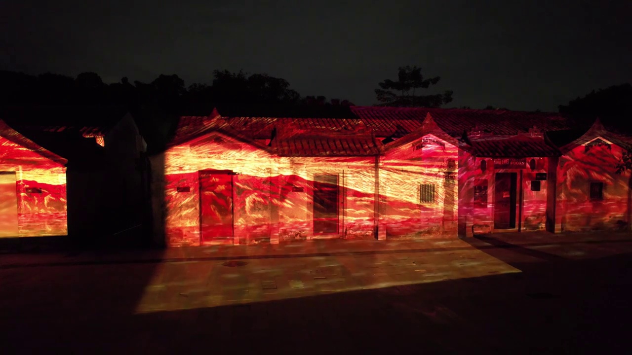 夜景灯光秀视频素材