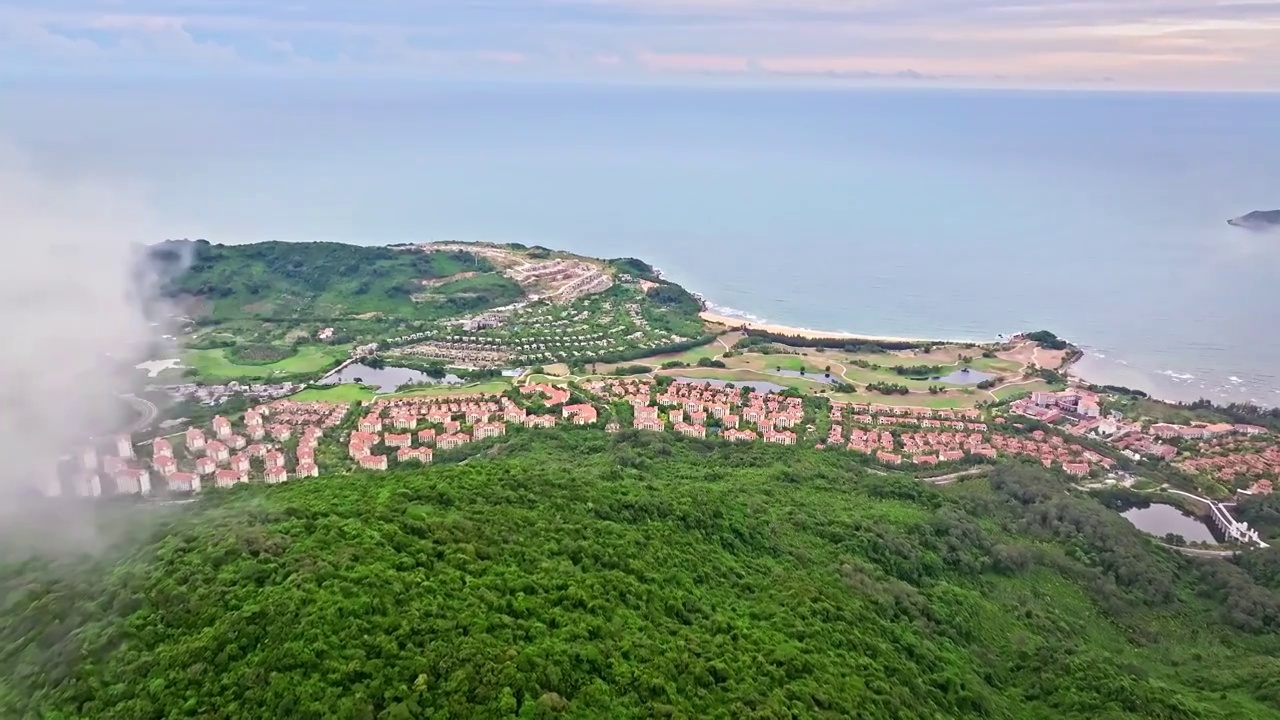 海南省万宁市石梅湾加井岛视频素材