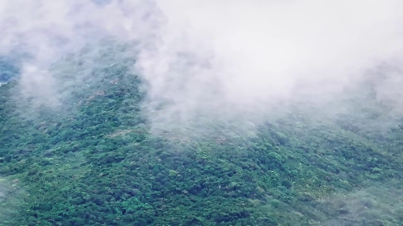 海南省万宁市石梅湾山景航拍视频素材