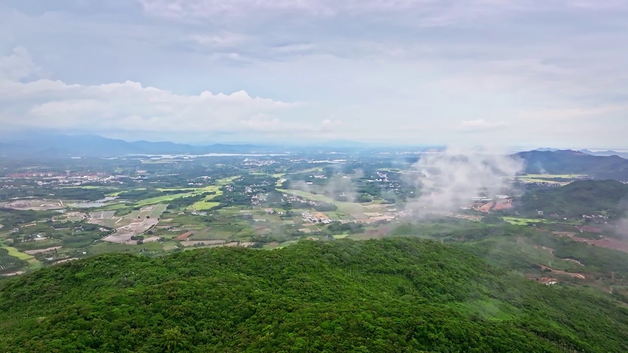 海南省万宁市石梅湾山景航拍视频素材