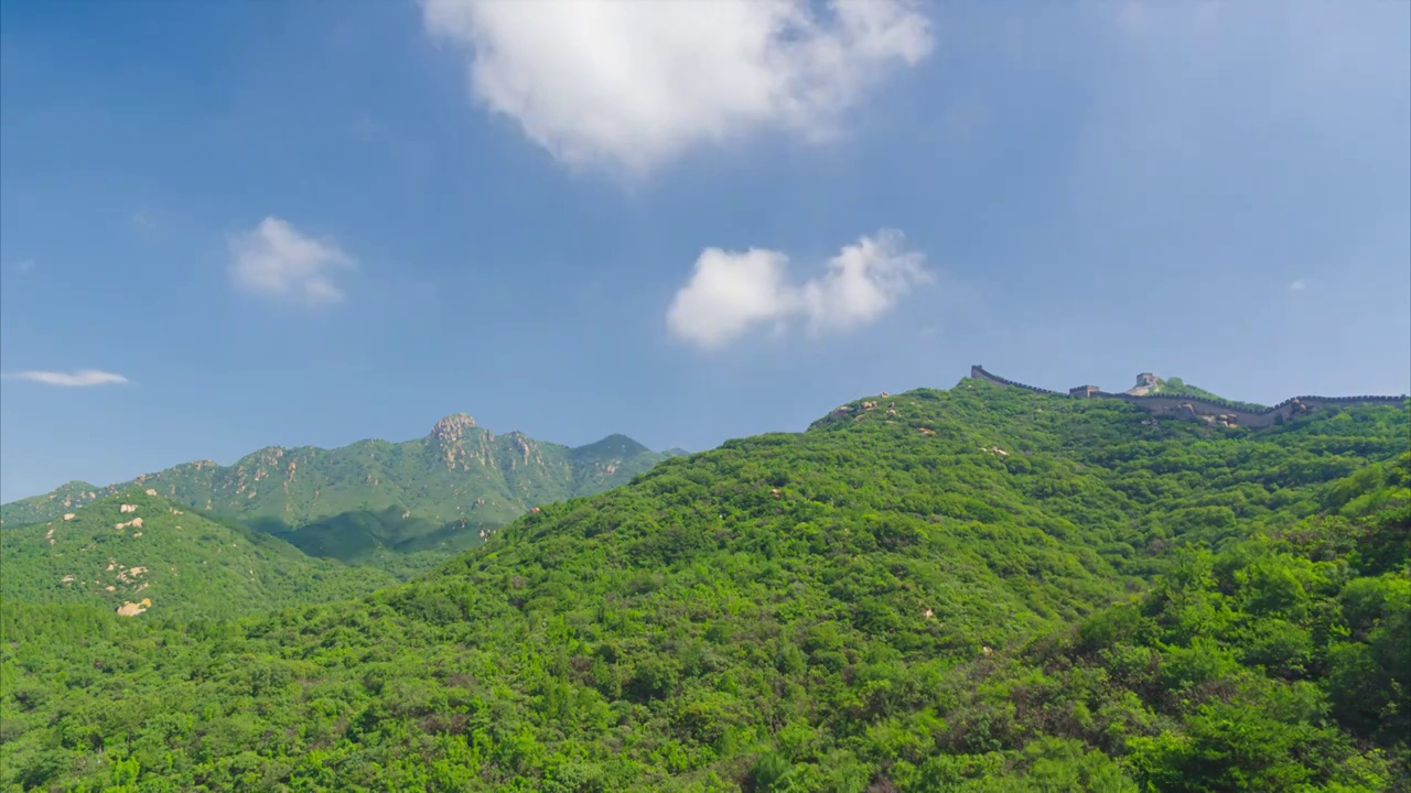 北京八达岭长城风光视频素材