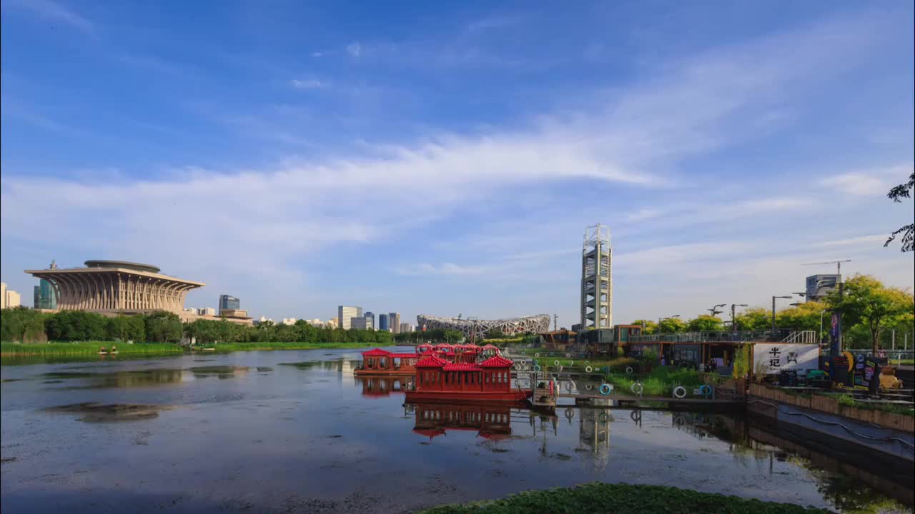 北京奥体鸟巢风云延时视频下载