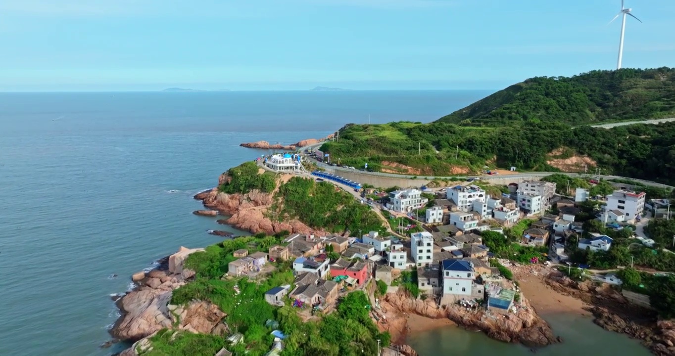 东海   一号风景道 大海 海滩 岛 海浪 渔船 风景视频素材