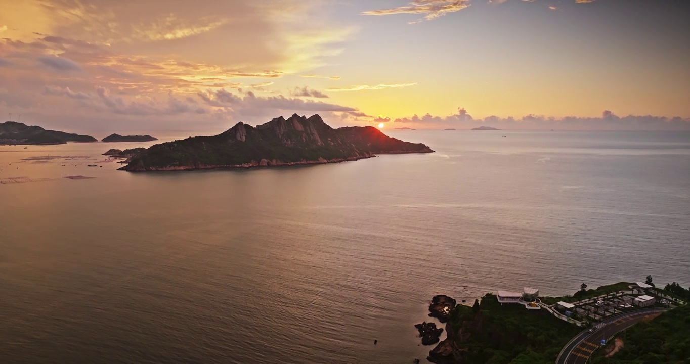 大海  岛 海岸线 风景视频素材