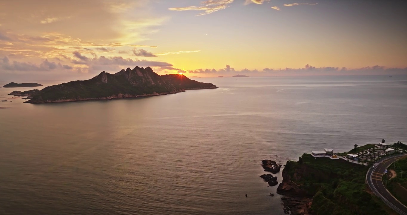 大海  岛 海岸线 风景视频素材