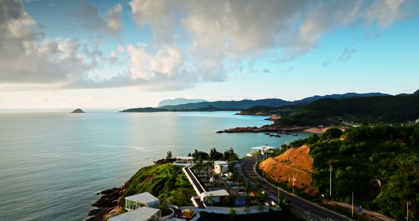 大海  岛 海岸线 风景视频素材