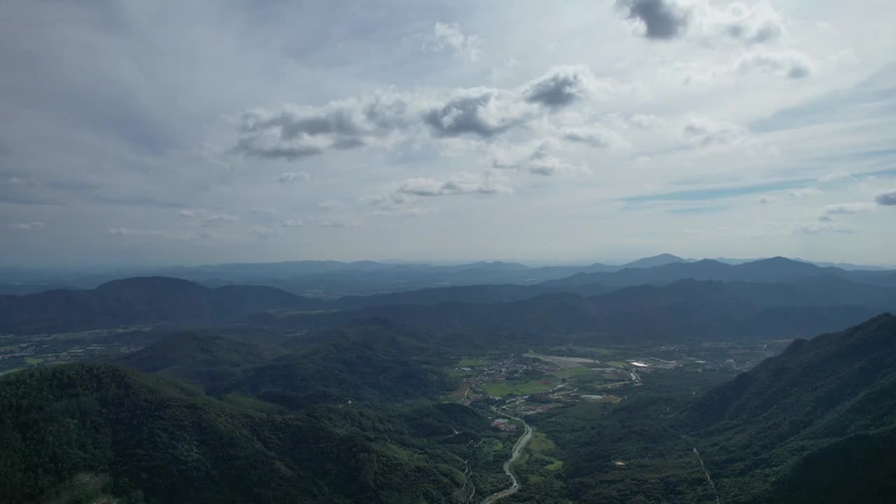 航拍增城大封门水库视频素材