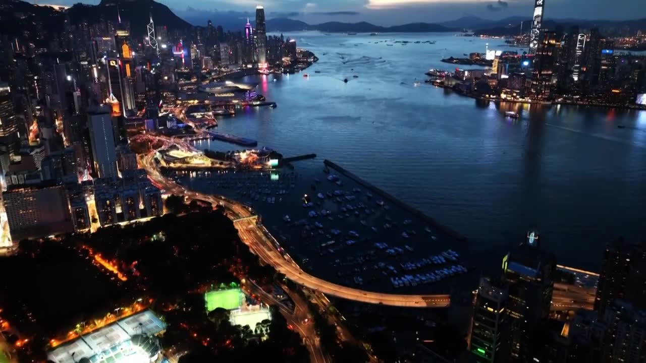 香港城市宣传片粤港澳大湾区航拍视频素材画面1
