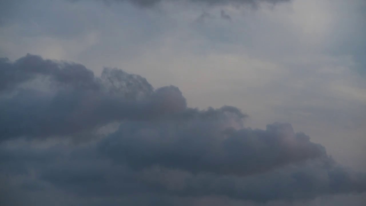 天空晚霞积雨云视频素材