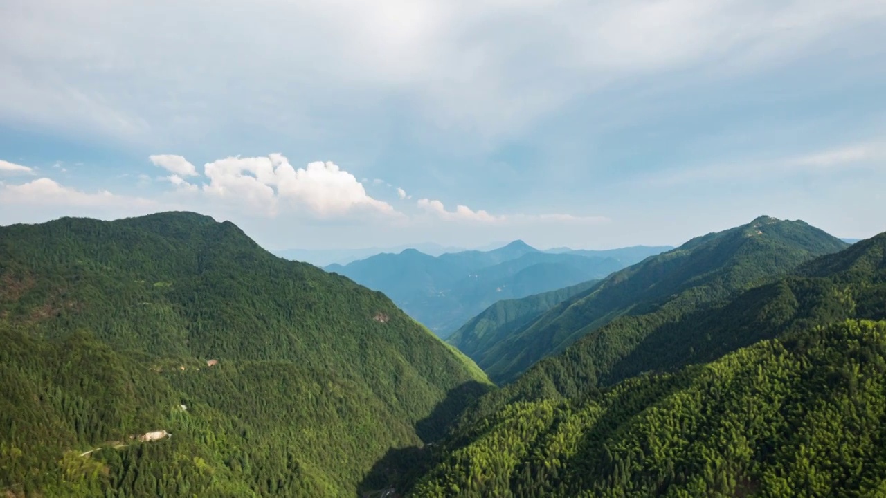 浙南山区航拍延时视频素材