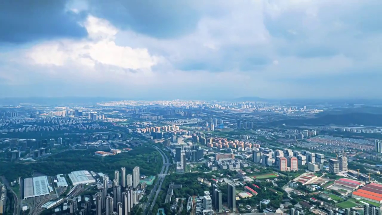 8K南京市雨花台区全景延时合集视频素材