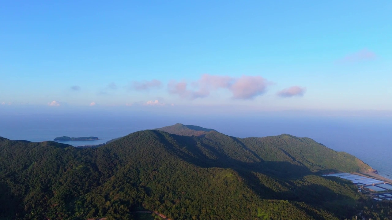 航拍广东阳江海陵岛日落风光视频素材