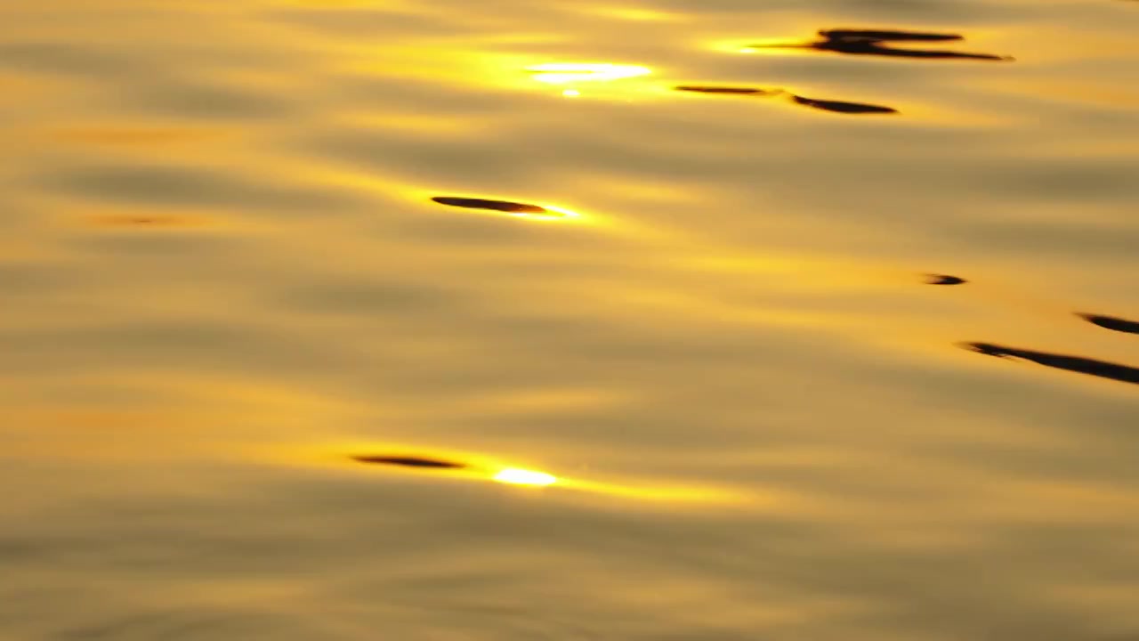 黄昏海洋波浪水面背景视频素材