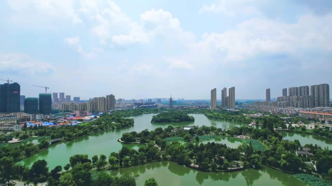 【6分钟】涟水五岛湖公园视频素材