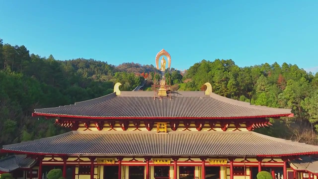 九江东林寺视频素材