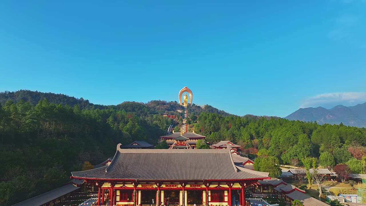 九江东林寺视频素材