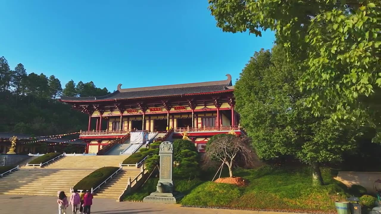 九江东林寺视频素材