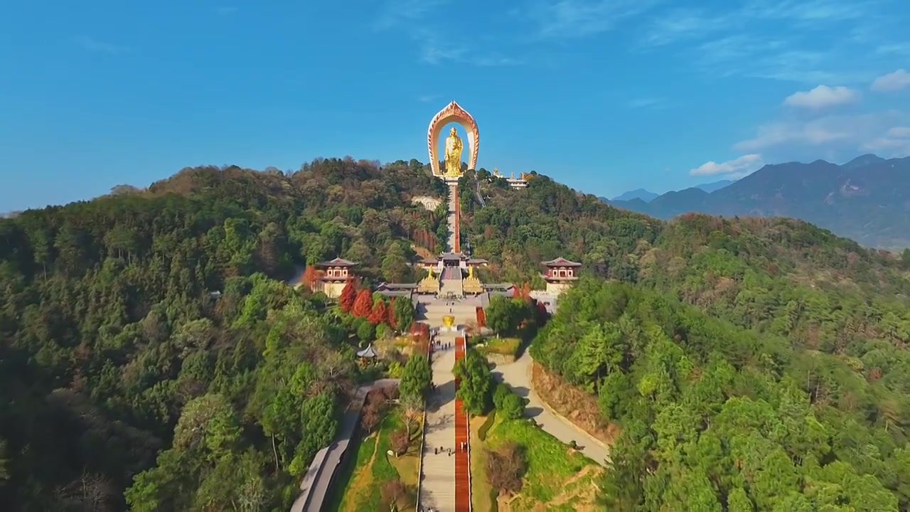 九江东林寺视频素材