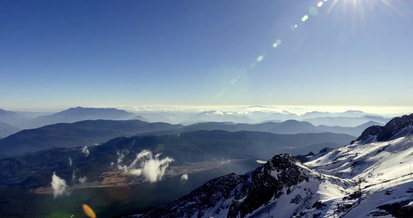 （延时）丽江玉龙雪山8k延时视频素材