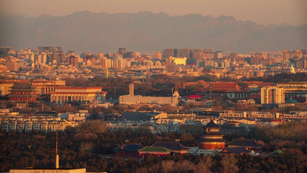 城市风景 北京视频素材