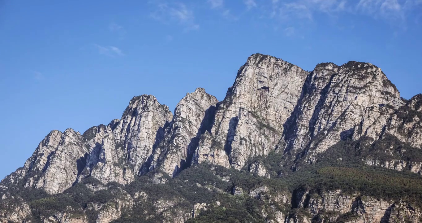 庐山五老峰清晨特写延时视频素材