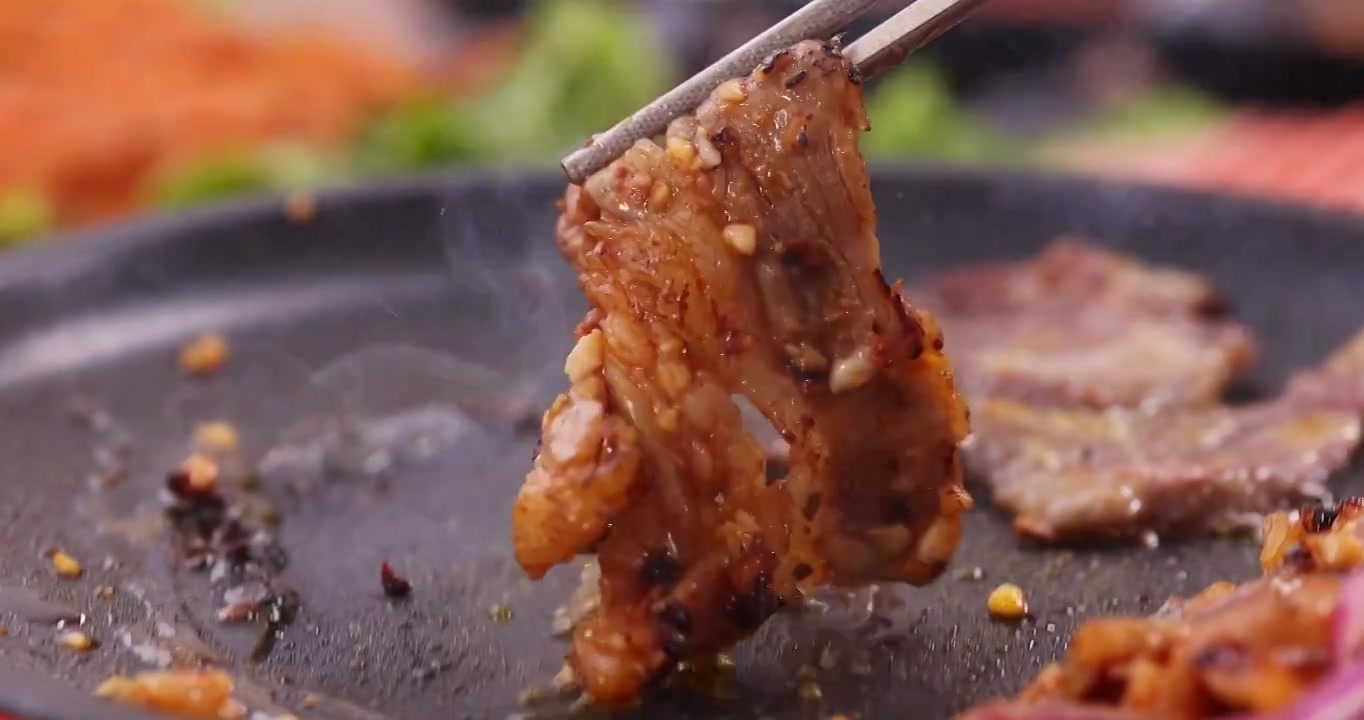 餐饮美食 烤肉视频素材