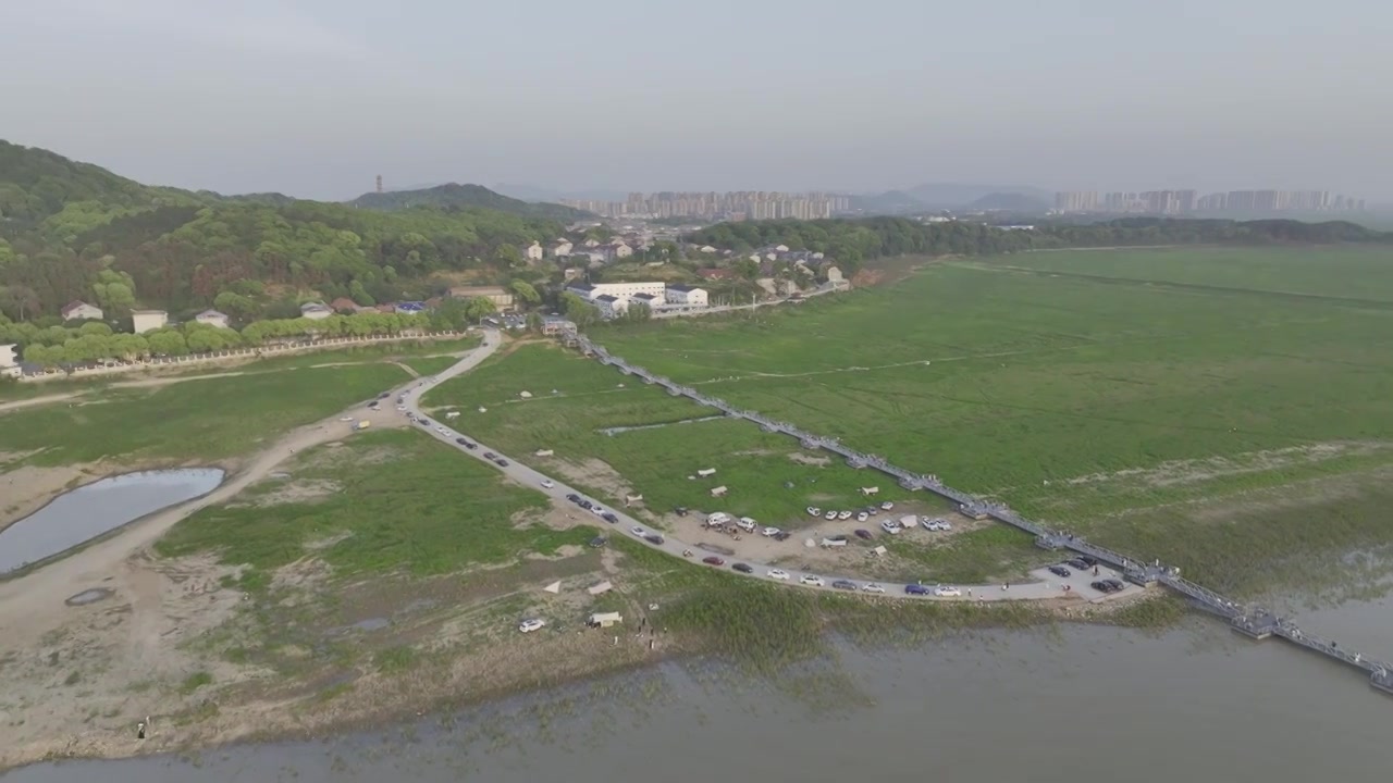 岳阳洞庭湖夕阳视频下载