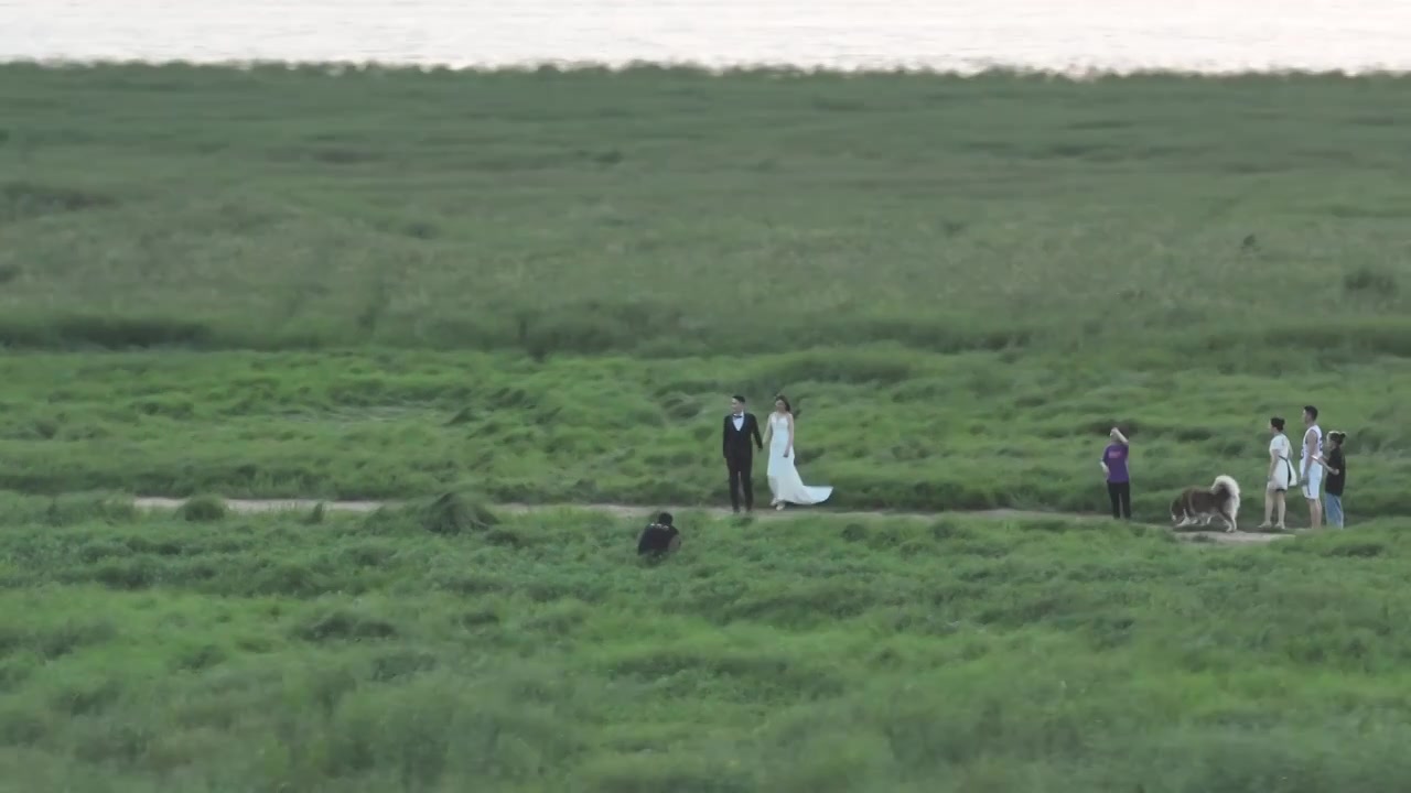 岳阳洞庭湖夕阳视频下载