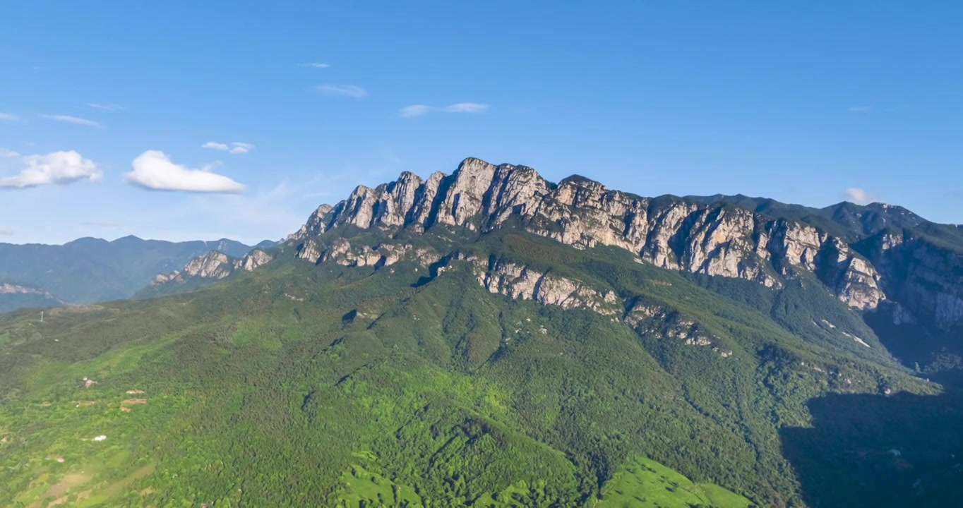 庐山五老峰航拍延时视频素材