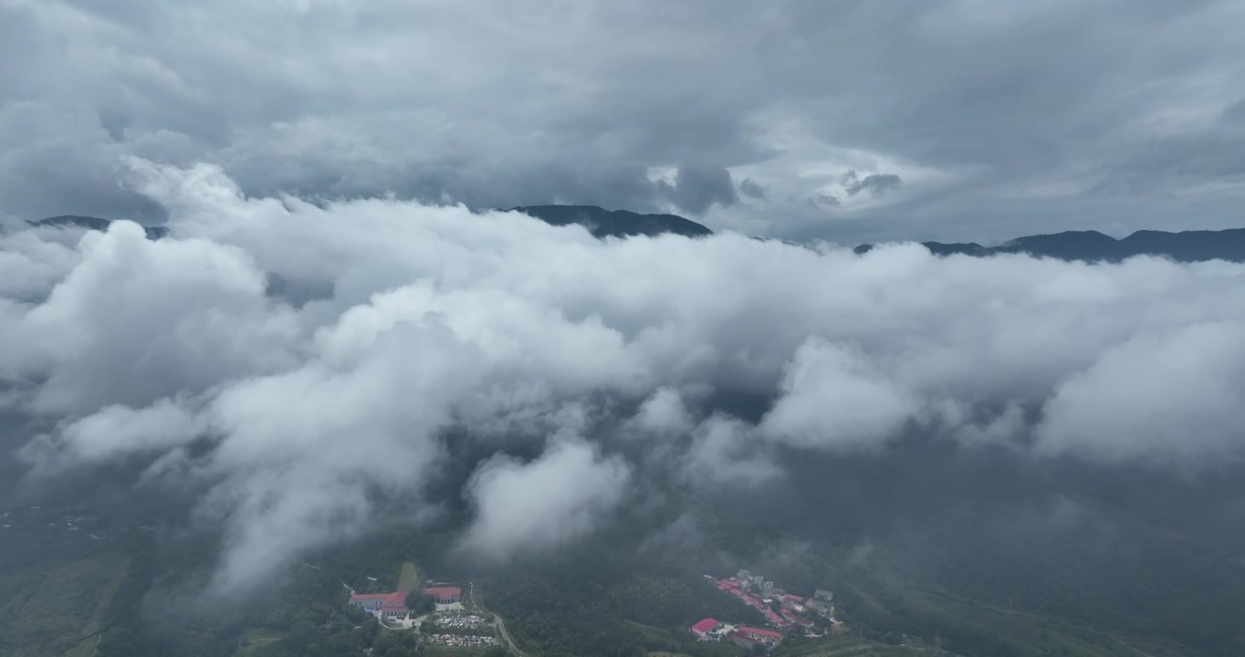 庐山云雾航拍视频视频素材