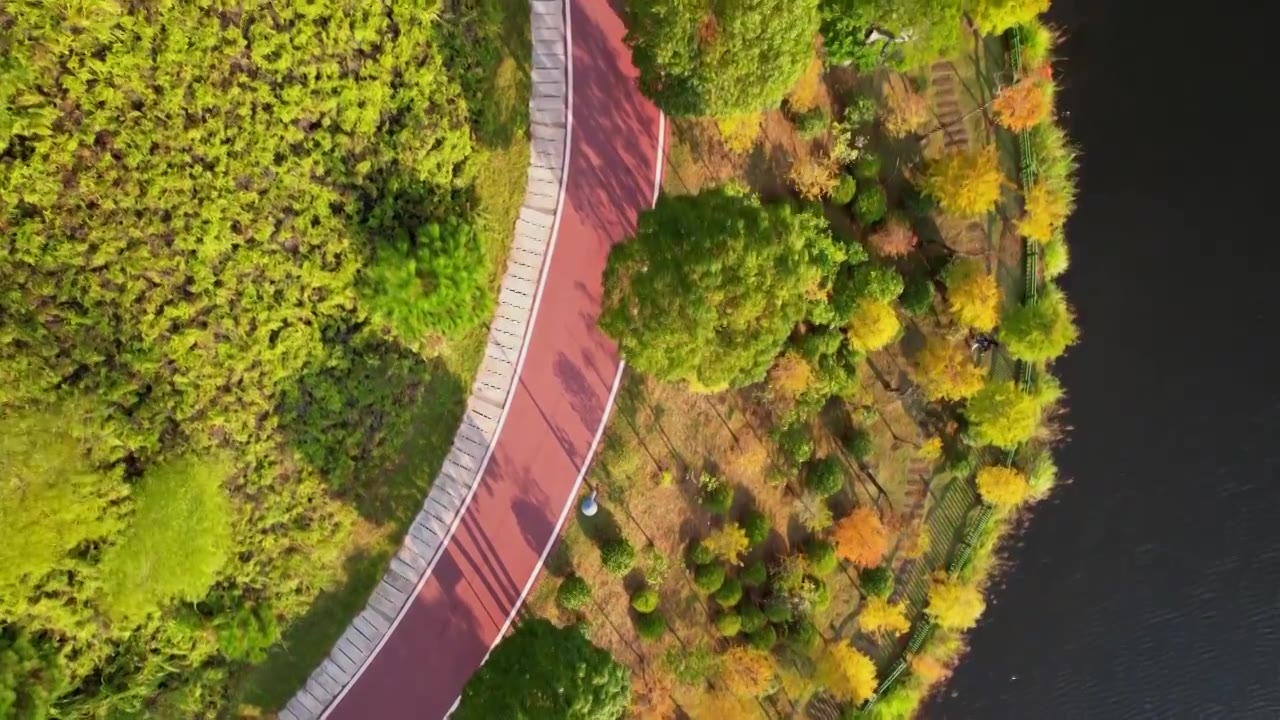 福建龙岩古田山庄秋天的景色视频素材