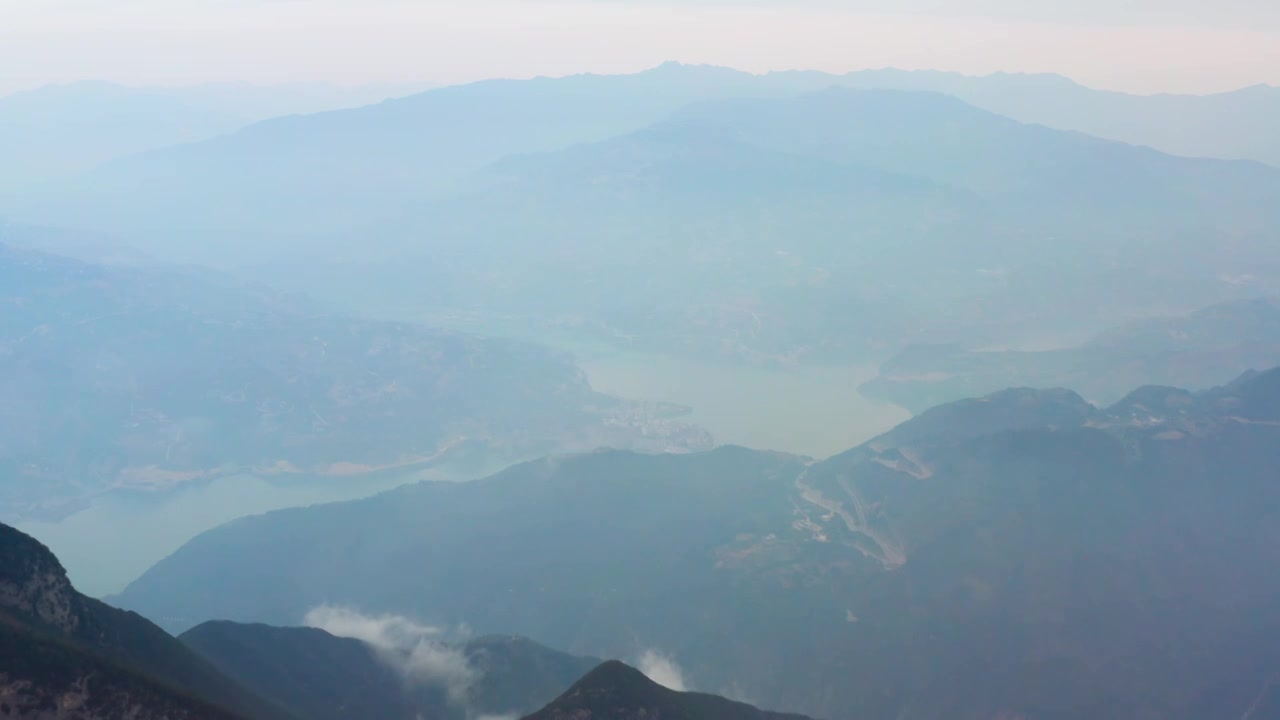 重庆奉节长江三峡瞿塘峡视频素材