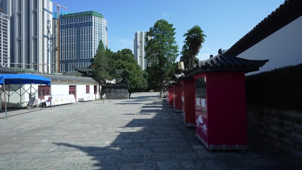 中国湖北武汉汉阳区归元禅寺视频素材