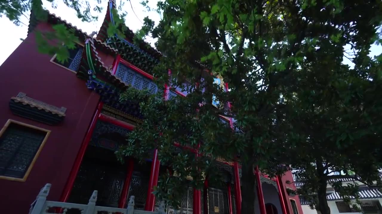 中国湖北武汉汉阳区归元禅寺视频素材