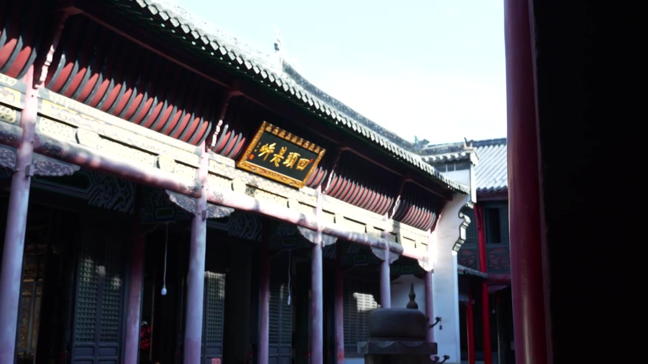 中国湖北武汉汉阳区归元禅寺视频素材